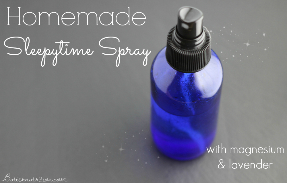 Homemade Sleepytime Spray with Magnesium & Lavender | Butternutrition.com