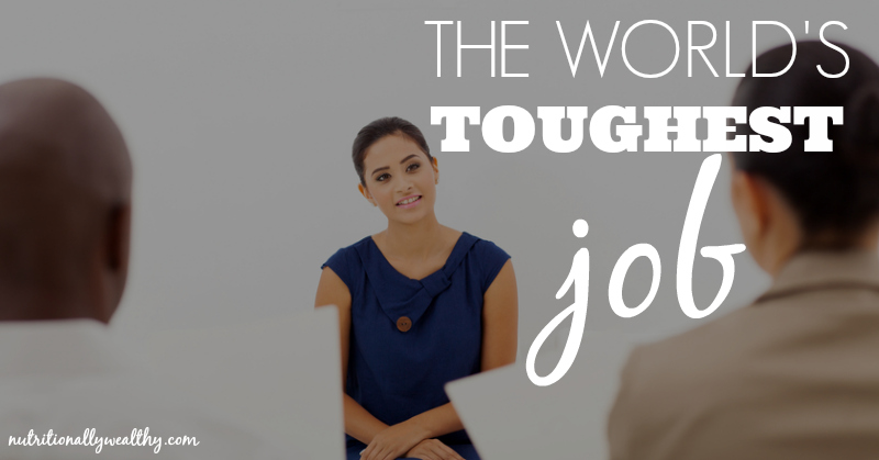 The World's Toughest Job that No One Wants, but Millions Have | Nutritionally Wealthy