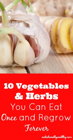 10 Vegetables & Herbs You Can Eat Once and Regrow Forever | Nutritionally Wealthy