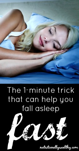 The 1 minute trick that can help you fall asleep fast! | Nutritionally Wealthy