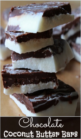 Chocolate Coconut Butter Bars